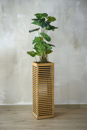 Pflanzkübel - Kolo | 77x25x25 cm - Kunstpflanzen von aplanta