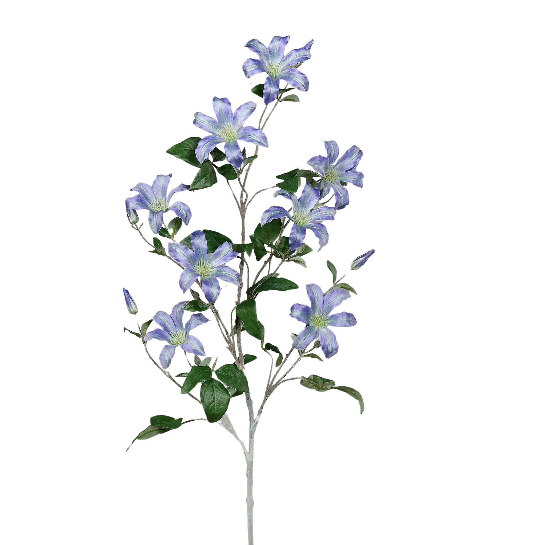 Künstlicher Clematiszweig - Ken | 126 cm | 7 Blüten