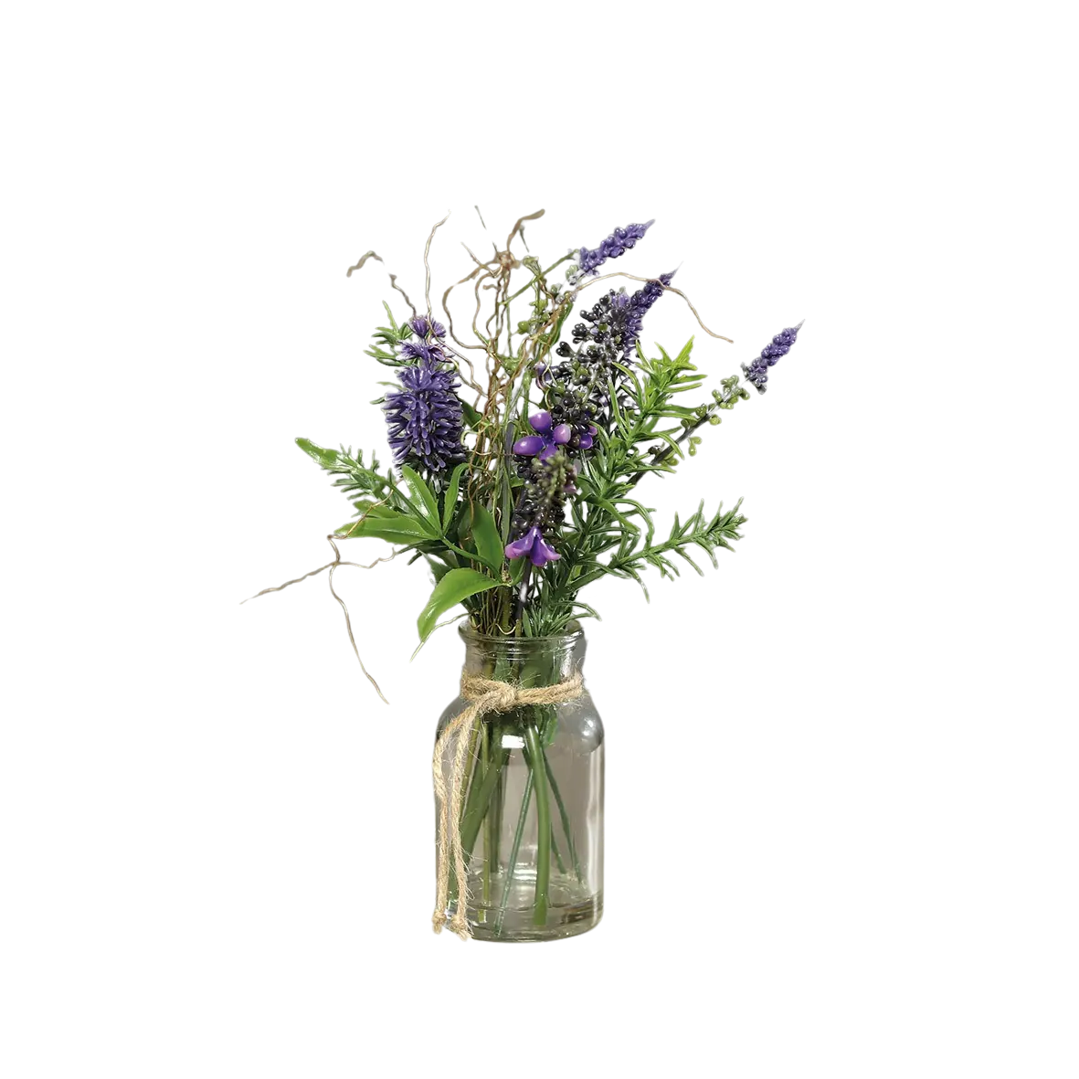 Künstliches Lavendelarrangement - Killua | 24 cm | im Glas