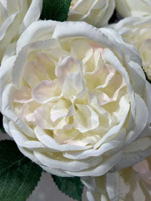 Bukiet róż z 10 główkami kwiatów - Athina | 45 cm