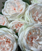 Bukiet róż z 10 główkami kwiatów - Artemisia | 45 cm